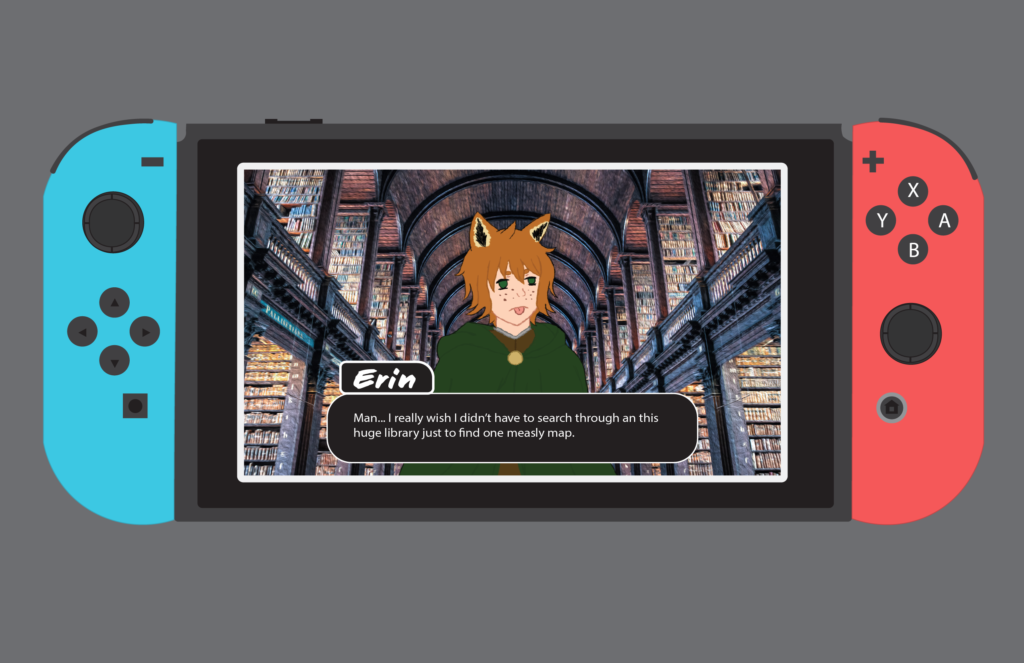 Video Game Cutscene Mockup